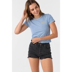 ONeill  Women's Lanisa Black  Distressed Raw Hem Denim Shorts Size Tag 31  NWT